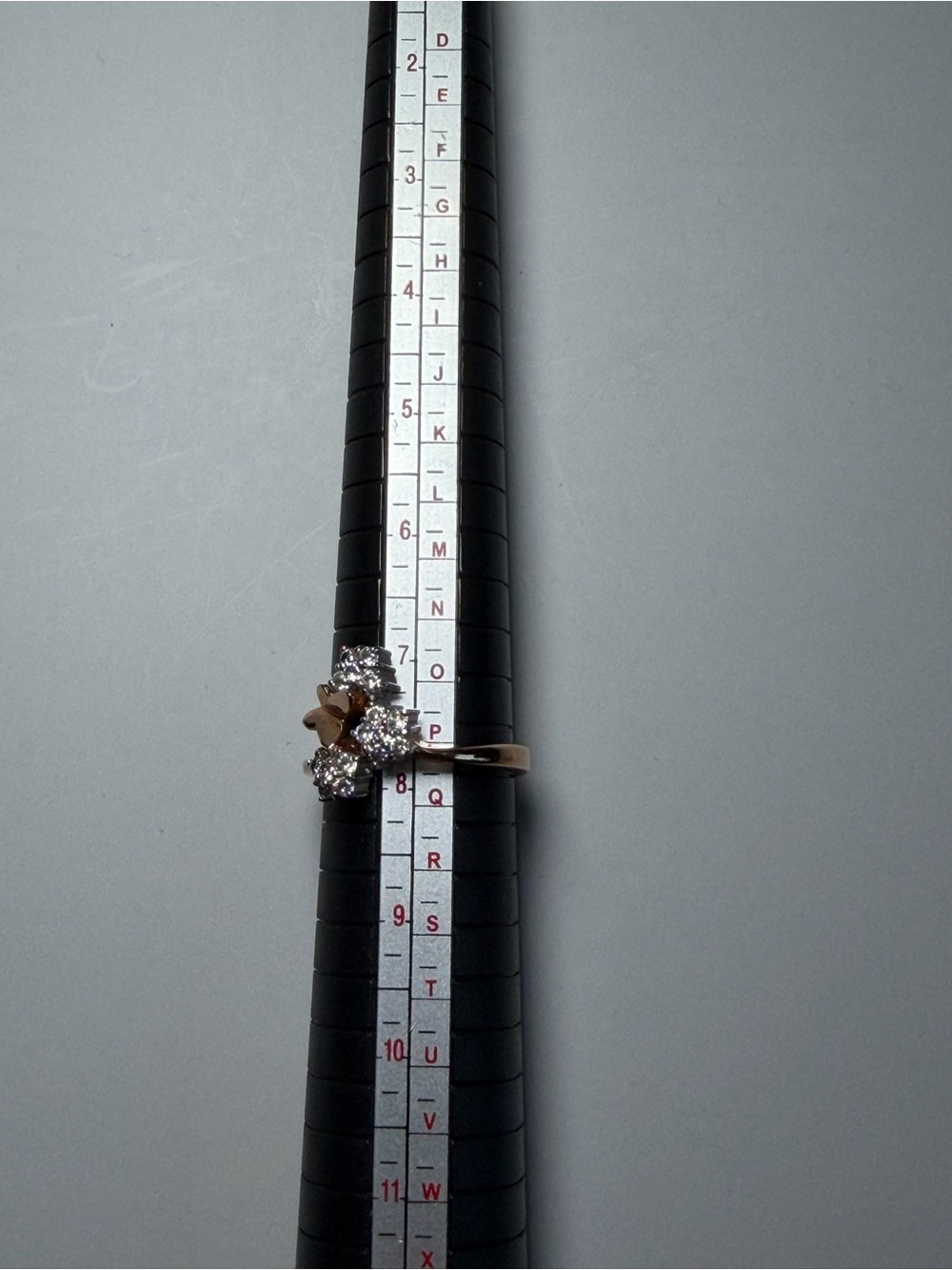 Vintage RSC Butterfly Cluster Ring Gold Tone Floral Ring Size 7.5 - Picture 9 of 11